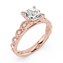Aviva Cushion Cut Lab-Grown Diamond Ring - View 2 - Vowmira lab-grown diamond jewelry