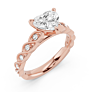 Aviva Heart Cut Lab-Grown Diamond Ring - Side View - Vowmira lab-grown diamond jewelry