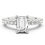 Alessia Emerald Cut Lab-Grown Diamond Ring - Detail View - Vowmira lab-grown diamond jewelry
