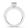 Alessia Emerald Cut Lab-Grown Diamond Ring - Side View - Vowmira lab-grown diamond jewelry