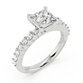 Alessia Princess Cut Lab-Grown Diamond Ring - View 2 - Vowmira lab-grown diamond jewelry