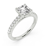 Renata Asscher Cut Lab-Grown Diamond Ring - View 2 - Vowmira lab-grown diamond jewelry