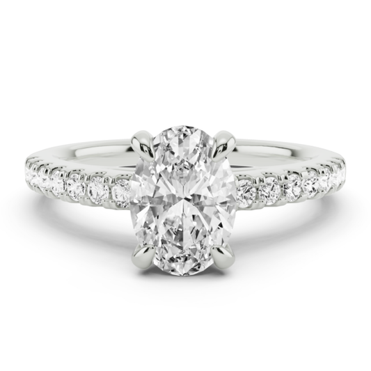 Renata Oval Lab-Grown Diamond Ring - Main View - Vowmira lab-grown diamond jewelry