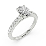 Renata Oval Lab-Grown Diamond Ring - Side View
