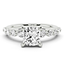 Fleur Cushion Cut Lab-Grown Diamond Ring - View 2 - Vowmira lab-grown diamond jewelry