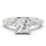 Fleur Princess Cut Lab-Grown Diamond Ring - Side View