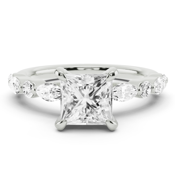 Demi Marquise Princess Cut Lab-Grown Diamond Ring - Main View