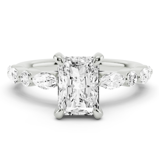 Demi Marquise Lab-Grown Diamond Ring - Main View - Vowmira lab-grown diamond jewelry