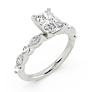 Demi Marquise Lab-Grown Diamond Ring - Side View - Vowmira lab-grown diamond jewelry
