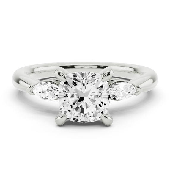 Stellamarquise Cushion Cut Lab-Grown Diamond Ring - Main View - Vowmira lab-grown diamond jewelry
