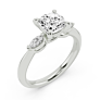 Stellamarquise Cushion Cut Lab-Grown Diamond Ring - Side View - Vowmira lab-grown diamond jewelry