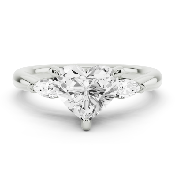 Stellamarquise Heart Cut Lab-Grown Diamond Ring - Main View - Vowmira lab-grown diamond jewelry