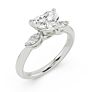 Stellamarquise Heart Cut Lab-Grown Diamond Ring - Side View - Vowmira lab-grown diamond jewelry