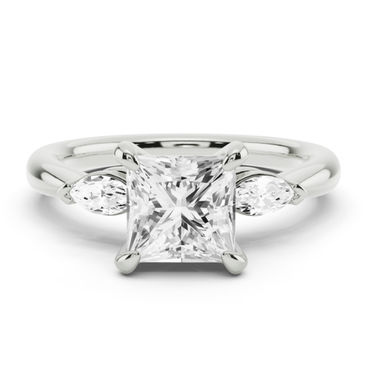 Stellamarquise Princess Cut Lab-Grown Diamond Ring - Main View - Vowmira lab-grown diamond jewelry