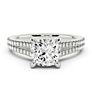Juliette Cushion Cut Lab-Grown Diamond Ring - Side View