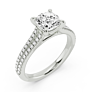 Juliette Cushion Cut Lab-Grown Diamond Ring - View 2 - Vowmira lab-grown diamond jewelry