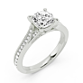 Gemma Cushion Cut Lab-Grown Diamond Ring - View 2 - Vowmira lab-grown diamond jewelry