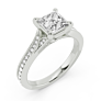 Gemma Princess Cut Lab-Grown Diamond Ring - Side View - Vowmira lab-grown diamond jewelry