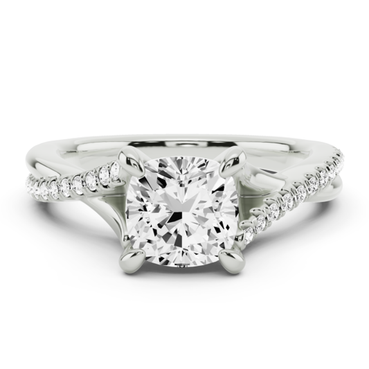Ella Twist Marquise Cut Lab-Grown Diamond Ring - Main View - Vowmira lab-grown diamond jewelry