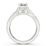 Ella Twist Emerald Cut Lab-Grown Diamond Ring - Detail View - Vowmira lab-grown diamond jewelry