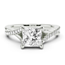 Ella Twist Princess Cut Lab-Grown Diamond Ring - Side View