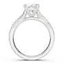 Ella Twist Princess Cut Lab-Grown Diamond Ring - Detail View - Vowmira lab-grown diamond jewelry
