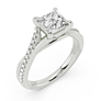 Ella Twist Princess Cut Lab-Grown Diamond Ring - View 2