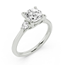 Serena Lab-Grown Diamond Ring - Side View - Vowmira lab-grown diamond jewelry