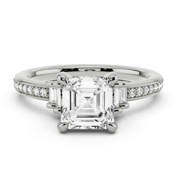 Giada Three-Stone Lab-Grown Diamond Ring - Main View