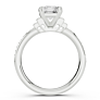 Giada Three-Stone Lab-Grown Diamond Ring - Side View - Vowmira lab-grown diamond jewelry