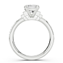 Giada Cushion Cut Lab-Grown Diamond Ring - Side View - Vowmira lab-grown diamond jewelry