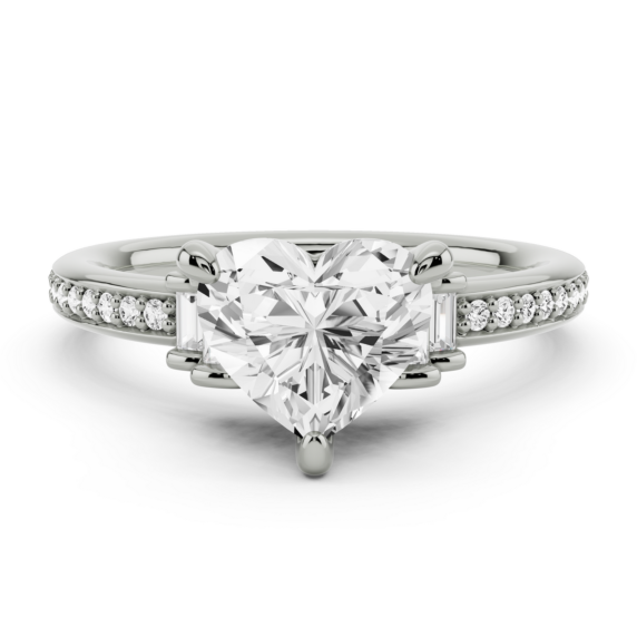 Giada Heart Cut Lab-Grown Diamond Ring - Main View - Vowmira lab-grown diamond jewelry