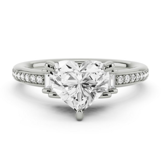 Giada Heart Cut Lab-Grown Diamond Ring - Main View - Vowmira lab-grown diamond jewelry