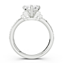 Giada Heart Cut Lab-Grown Diamond Ring - Side View - Vowmira lab-grown diamond jewelry