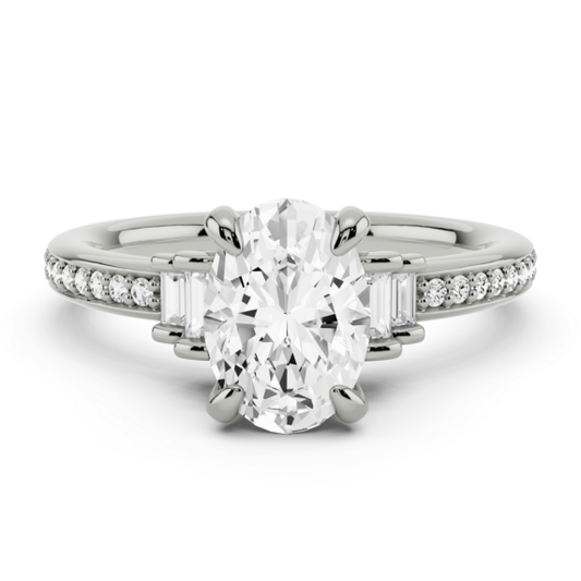 Giada Oval Lab-Grown Diamond Ring - Main View - Vowmira lab-grown diamond jewelry
