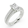 St.Moritz Emerald Cut Lab-Grown Diamond Ring - View 2 - Vowmira lab-grown diamond jewelry
