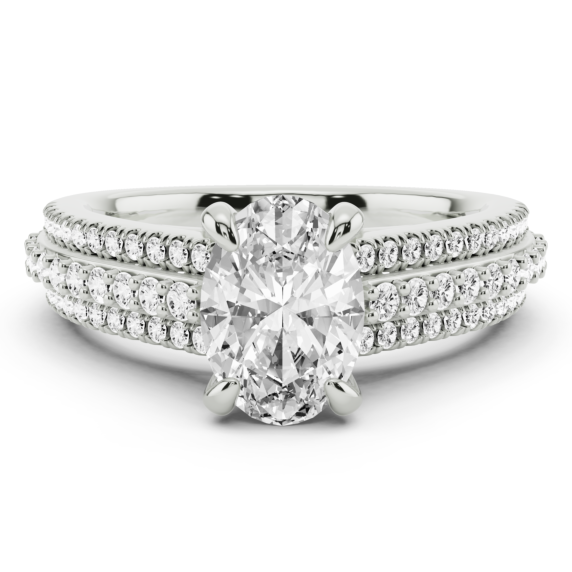 St.Moritz Oval Lab-Grown Diamond Ring - Main View