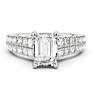 Munich Emerald Cut Lab-Grown Diamond Ring - Side View