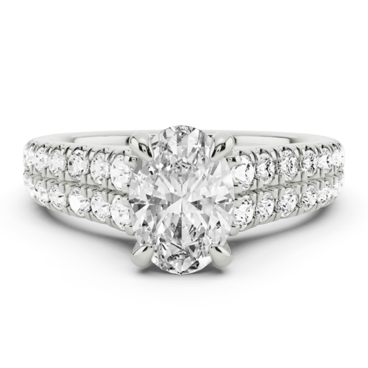Munich Oval Lab-Grown Diamond Ring - Main View - Vowmira lab-grown diamond jewelry