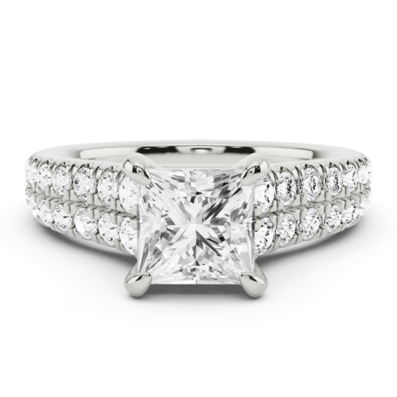 Munich Princess Cut Lab-Grown Diamond Ring - Main View - Vowmira lab-grown diamond jewelry