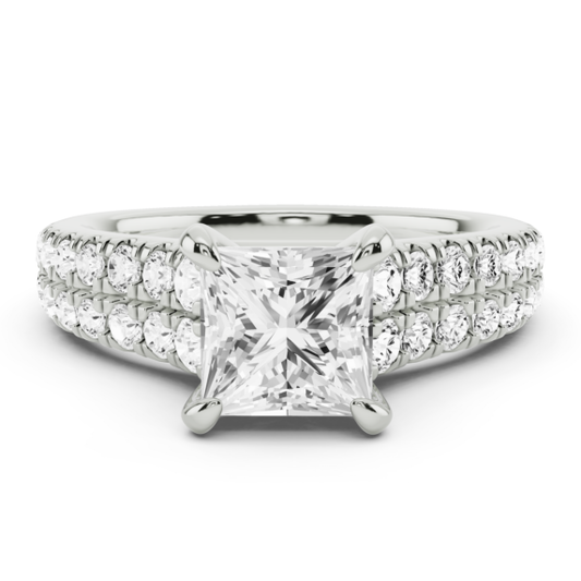 Munich Princess Cut Lab-Grown Diamond Ring - Main View - Vowmira lab-grown diamond jewelry