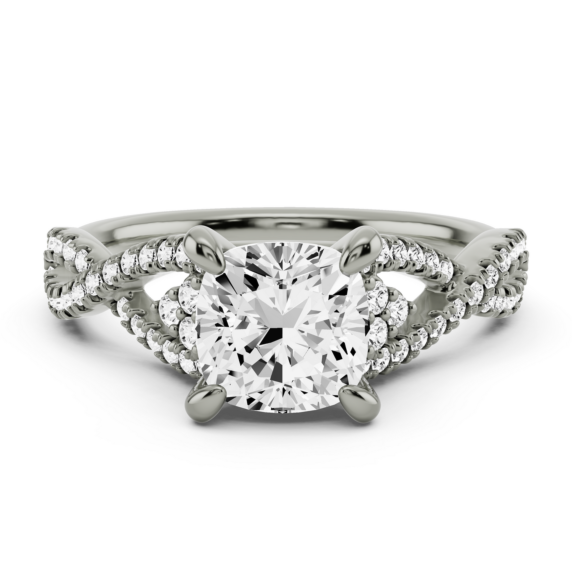 Salzburg Cushion Cut Lab-Grown Diamond Ring - Main View