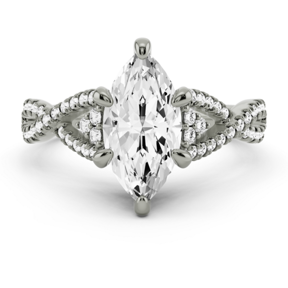 Salzburg Marquise Cut Lab-Grown Diamond Ring - Main View - Vowmira lab-grown diamond jewelry
