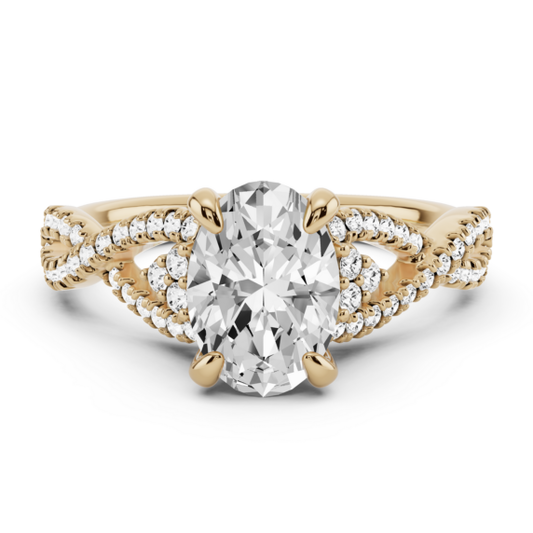 Salzburg Oval Lab-Grown Diamond Ring - Main View - Vowmira lab-grown diamond jewelry