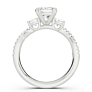 Loretta Cushion Cut Lab-Grown Diamond Ring - Detail View - Vowmira lab-grown diamond jewelry