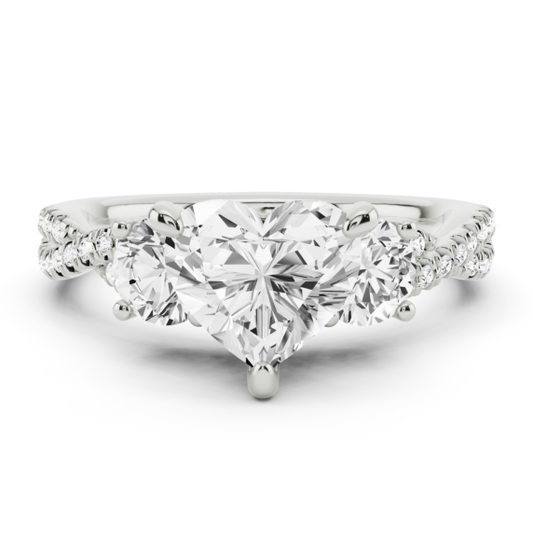 Loretta Heart Cut Lab-Grown Diamond Ring - Main View - Vowmira lab-grown diamond jewelry