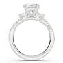 Loretta Princess Cut Lab-Grown Diamond Ring - Detail View - Vowmira lab-grown diamond jewelry