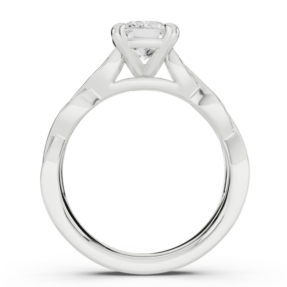 Dulce Cushion Cut Lab-Grown Diamond Ring - Detail View - Vowmira lab-grown diamond jewelry