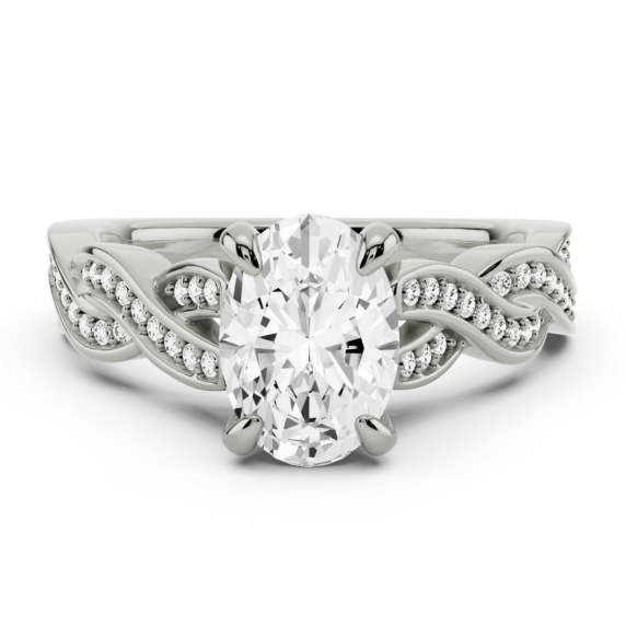 Dulce Oval Lab-Grown Diamond Ring - Main View - Vowmira lab-grown diamond jewelry