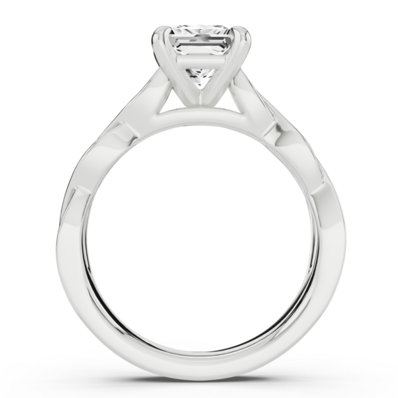 Dulce Princess Cut Lab-Grown Diamond Ring - Detail View - Vowmira lab-grown diamond jewelry